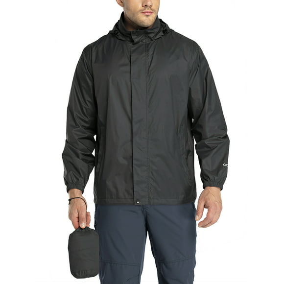 Leidenburg Mens Rain Jacket Waterproof Windbreaker Lightweight Raincoats with Hooded for Outdoor 